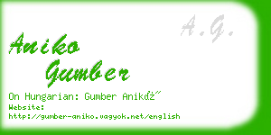 aniko gumber business card